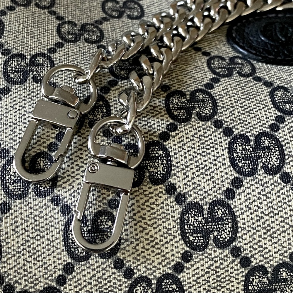 Shoulder Flat Chain Strap Replacement in Silver 18” - Picture 5 of 6